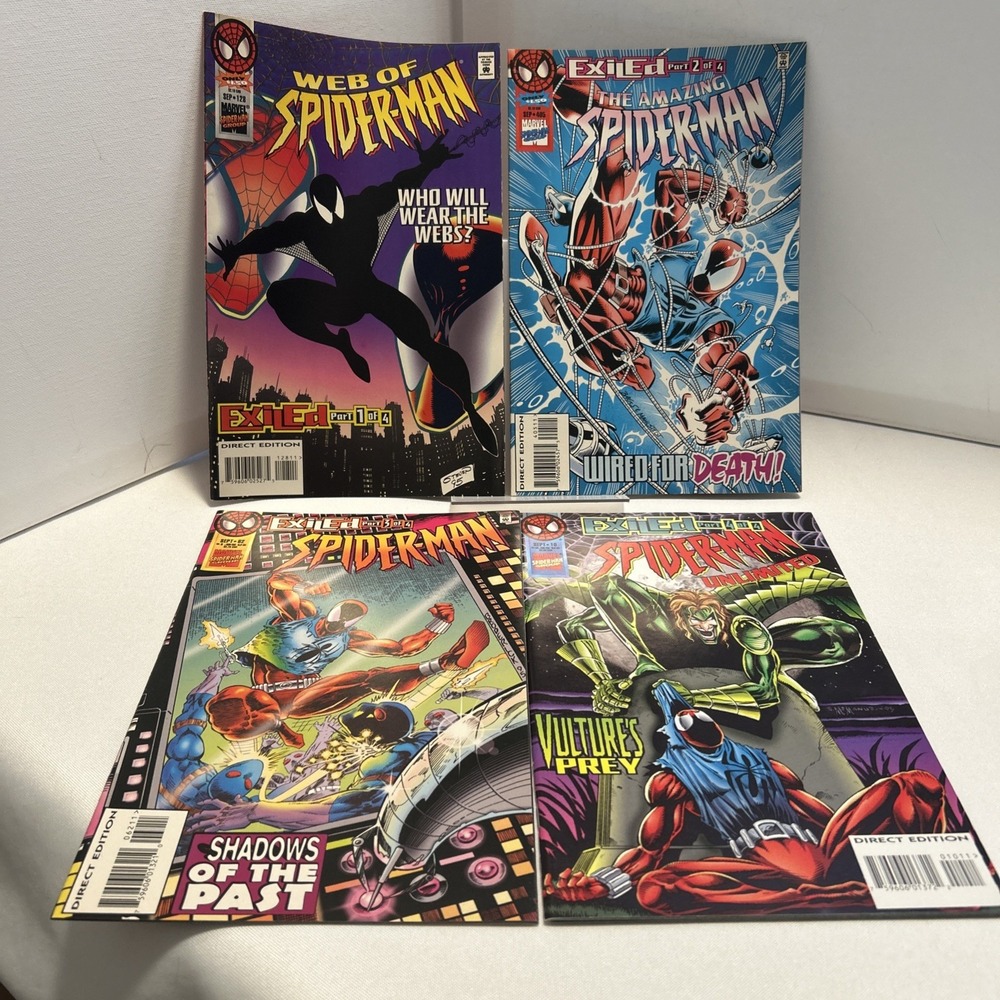 Marvel Comics Spider-Man Exiled Parts 1-4 Complete Set 1995 Modern Age Lot